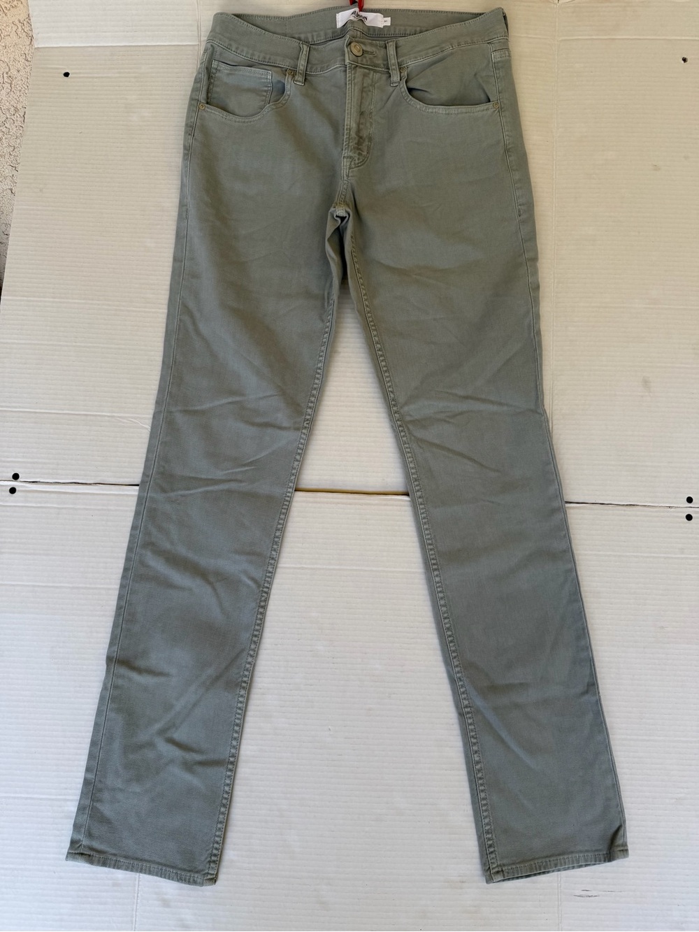 Hudson Jeans Blake Reverse Twill Pants — Light Sage